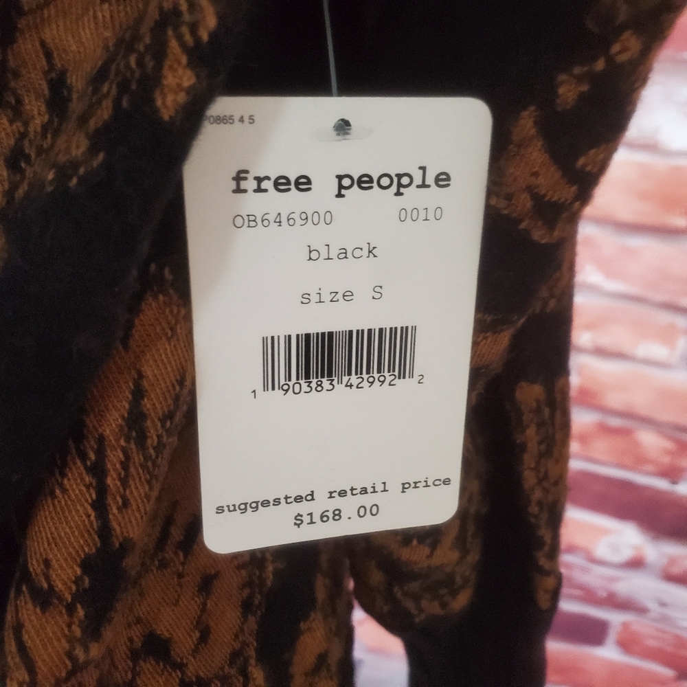 Free People Botanical Off Shoulder Sweater Small - Picture 7 of 7